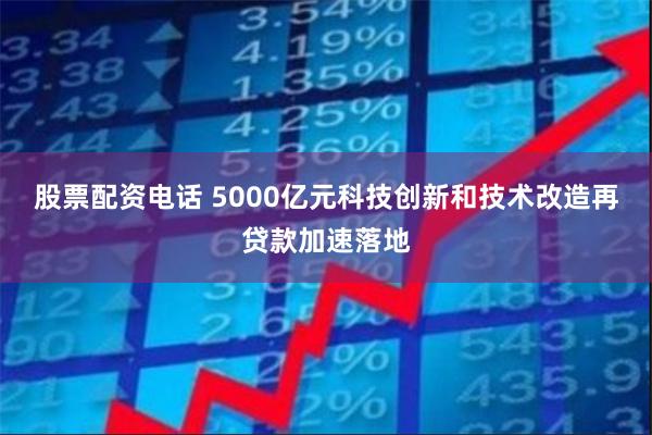 股票配资电话 5000亿元科技创新和技术改造再贷款加速落地